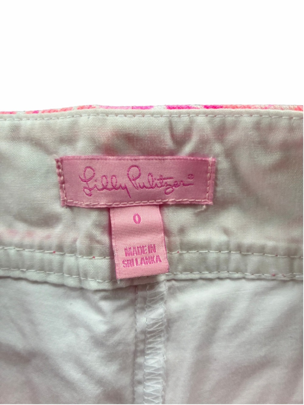 Women's Lilly Pulitzer Skort Size 0 Pink White Flamingo Print - Picture 3 of 6